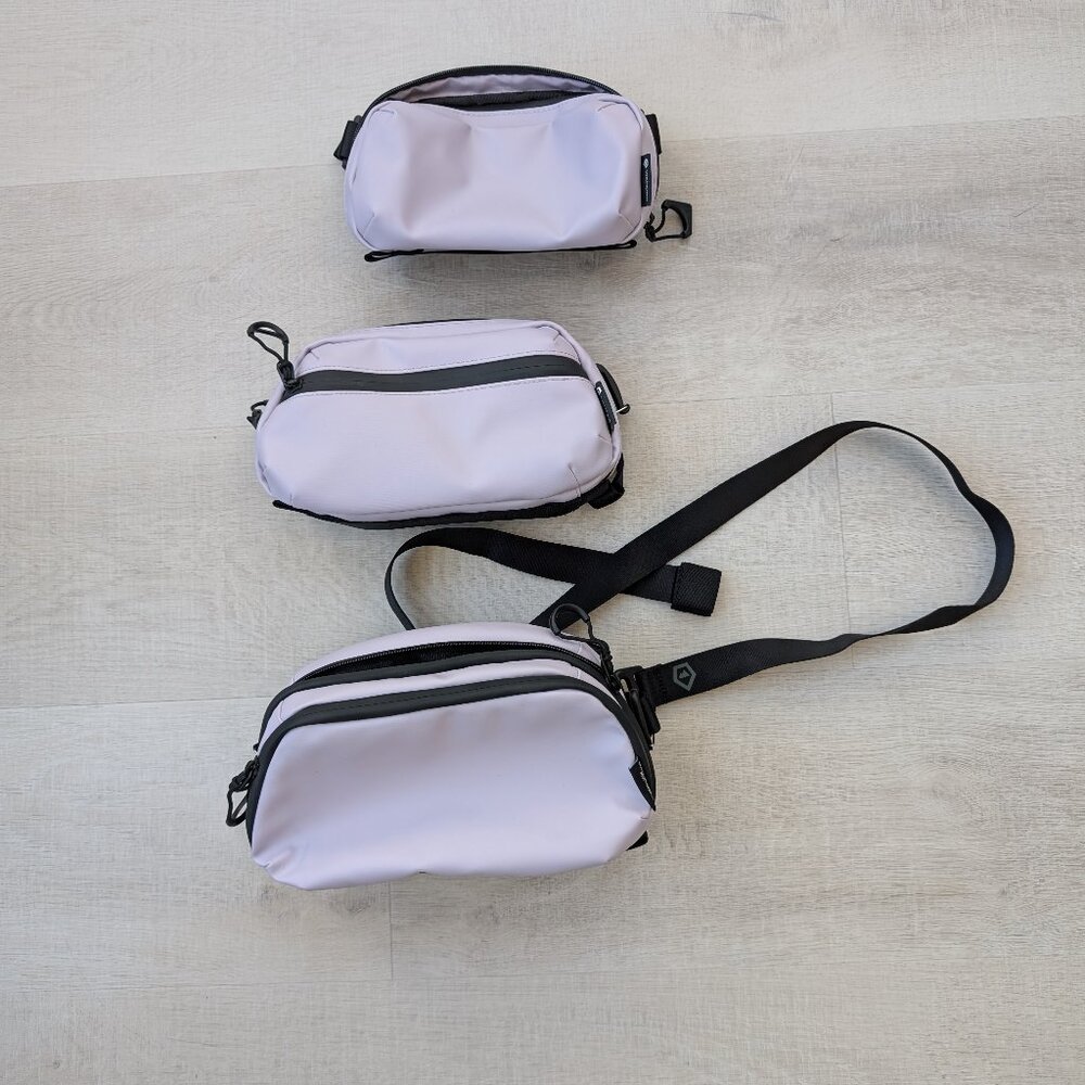 WANDRD - tech bag bundle in Uyuni Purple - with carry-strap